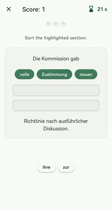 High-Energy Quizzes